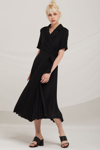 Finn Pleated Wrap Dress