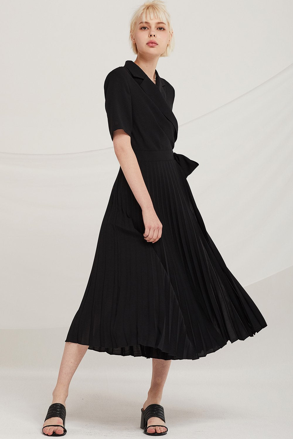 Finn Pleated Wrap Dress