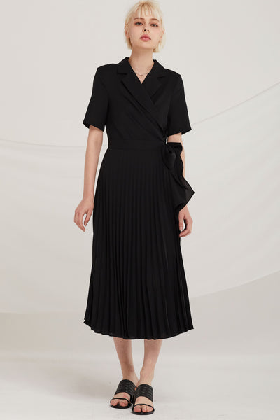 Finn Pleated Wrap Dress