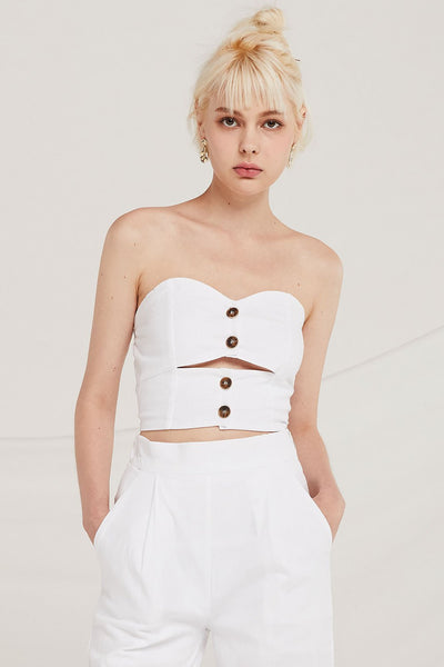 Paityn Midriff Cutout Tube Top