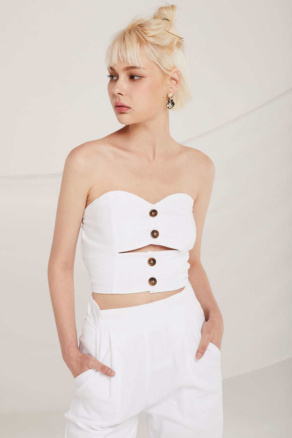 Paityn Midriff Cutout Tube Top