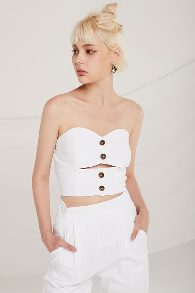 Paityn Midriff Cutout Tube Top