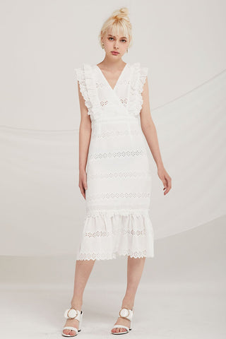 Dominic Eyelet Lace Mermaid Dress