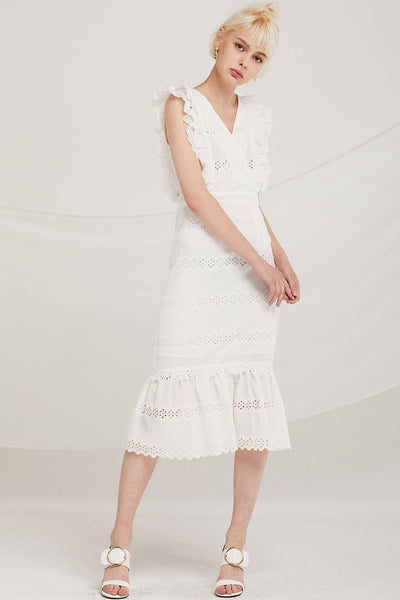 Dominic Eyelet Lace Mermaid Dress