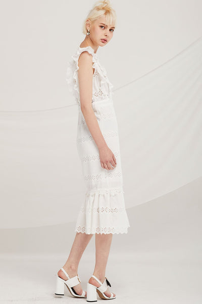 Dominic Eyelet Lace Mermaid Dress