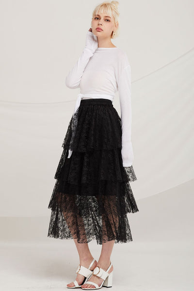 Julian Tierd Lace Long Skirt