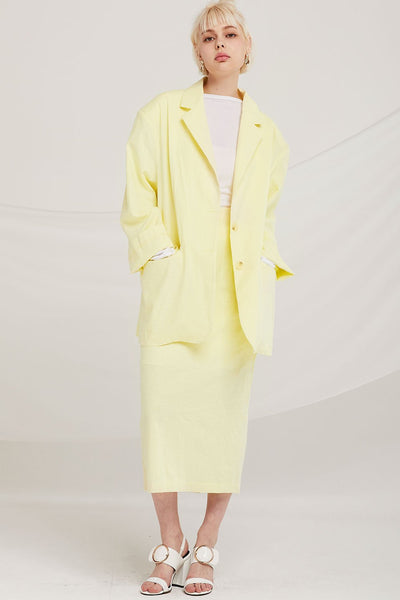 Iris Oversized Linen Jacket