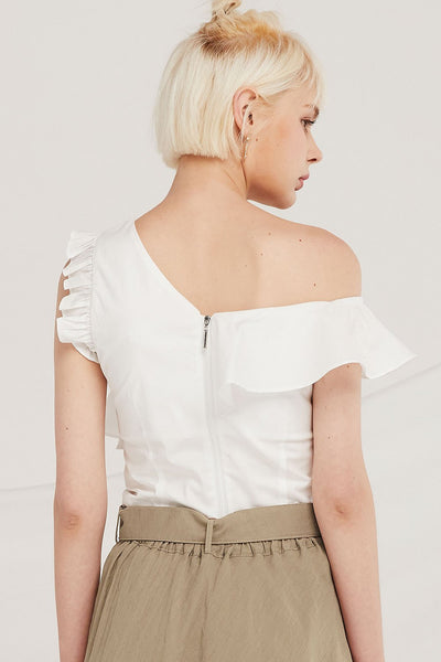 Juliana Asymmetric Ruffled Top