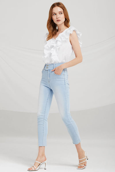 Maggie Tiered Ruffle Sleeveless Top