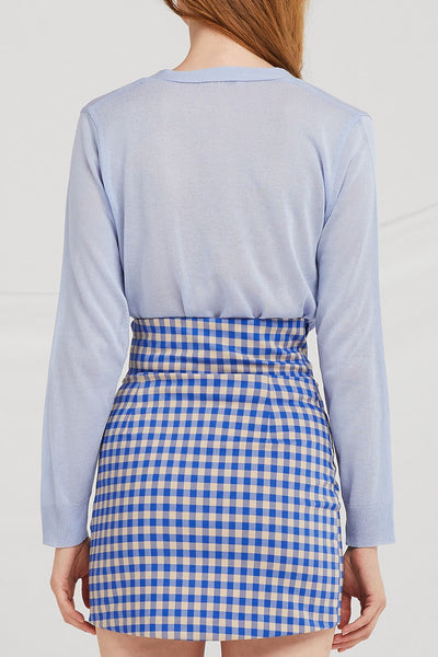 Jada Origami Gingham Skirt