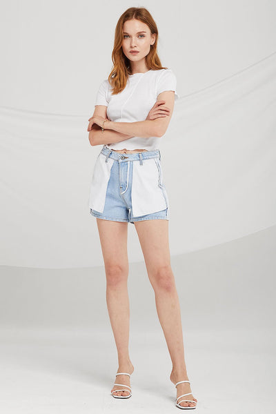 Keira Inside Out Denim Shorts