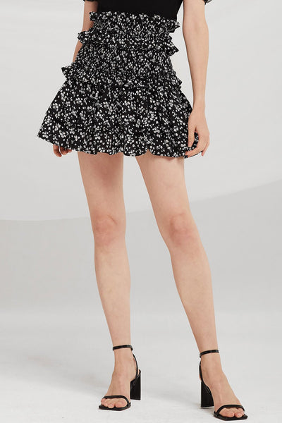 Dylan Floral Tiered Skirt