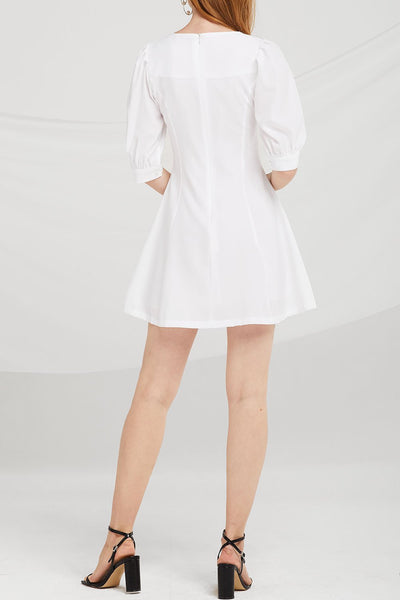 Kenzie Pearl Button Front Dress