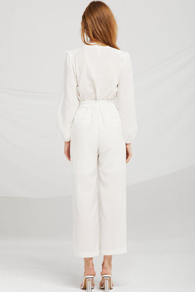 Marley Ruffle Blouse Pants Suits