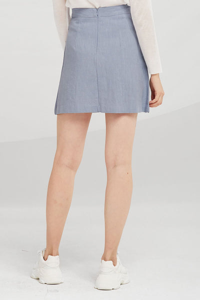 Delaney Linen A-Line Skirt