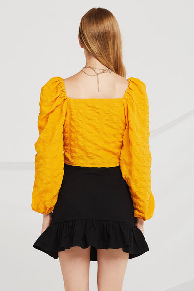 Ruth Ruched Drawstring Top