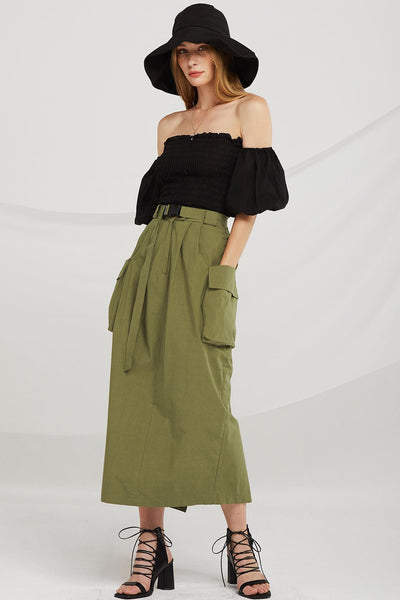 Wren Seatbelt Detail Cargo Skirt