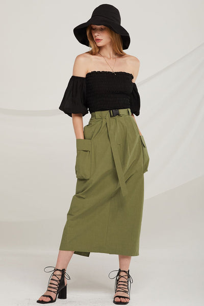 Wren Seatbelt Detail Cargo Skirt