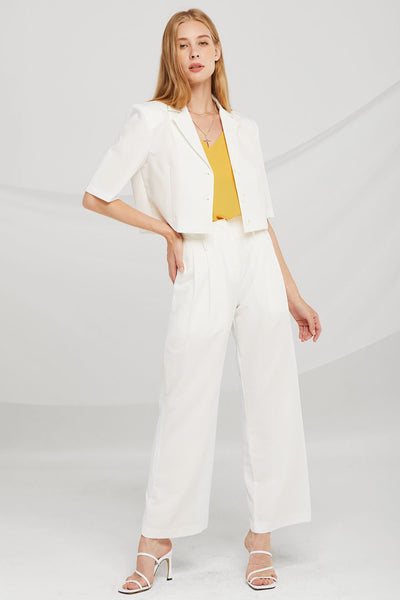 Dani Notch Lapel Crop Jacket