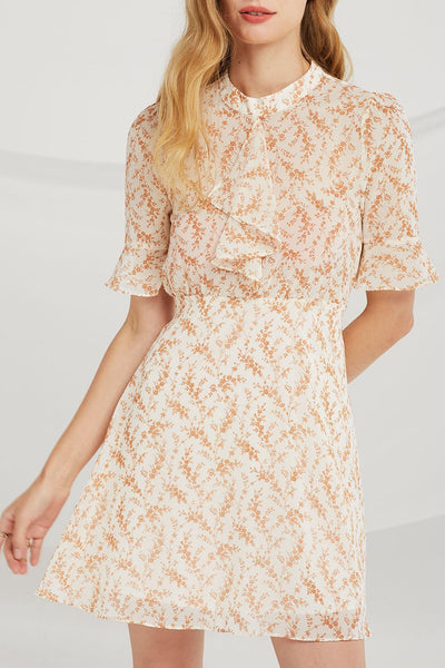 Leah Sheer Floral Dress