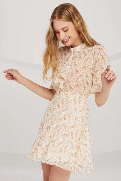 Leah Sheer Floral Dress