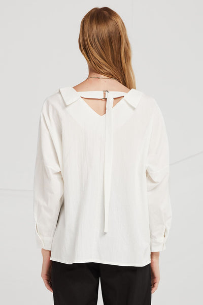 Lauren D-Ring Tie Back Blouse