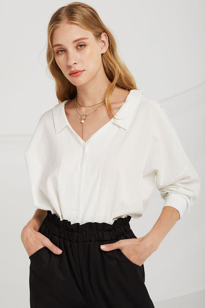 Lauren D-Ring Tie Back Blouse