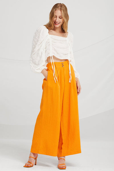 Ruth Ruched Drawstring Top