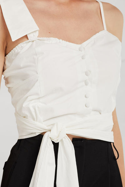 Miley Tie-Waist Crop Top