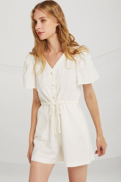 Abigail Smock Waist Romper