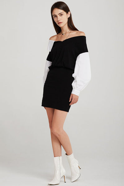 Linnett Asymmetric Collar Dress