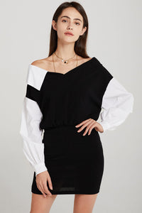 Linnett Asymmetric Collar Dress