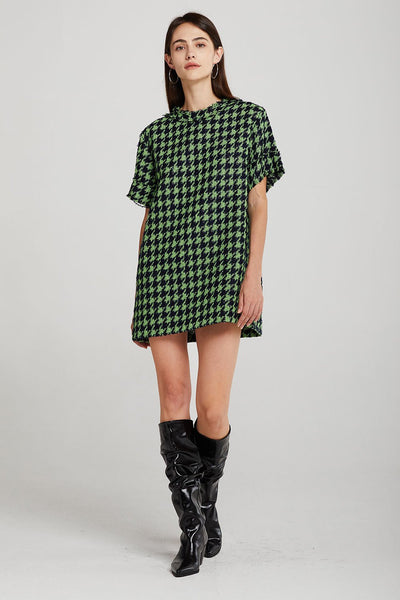 Anna Houndstooth Shift Dress