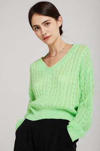 Ariel Cable-Knit Cropped Jumper