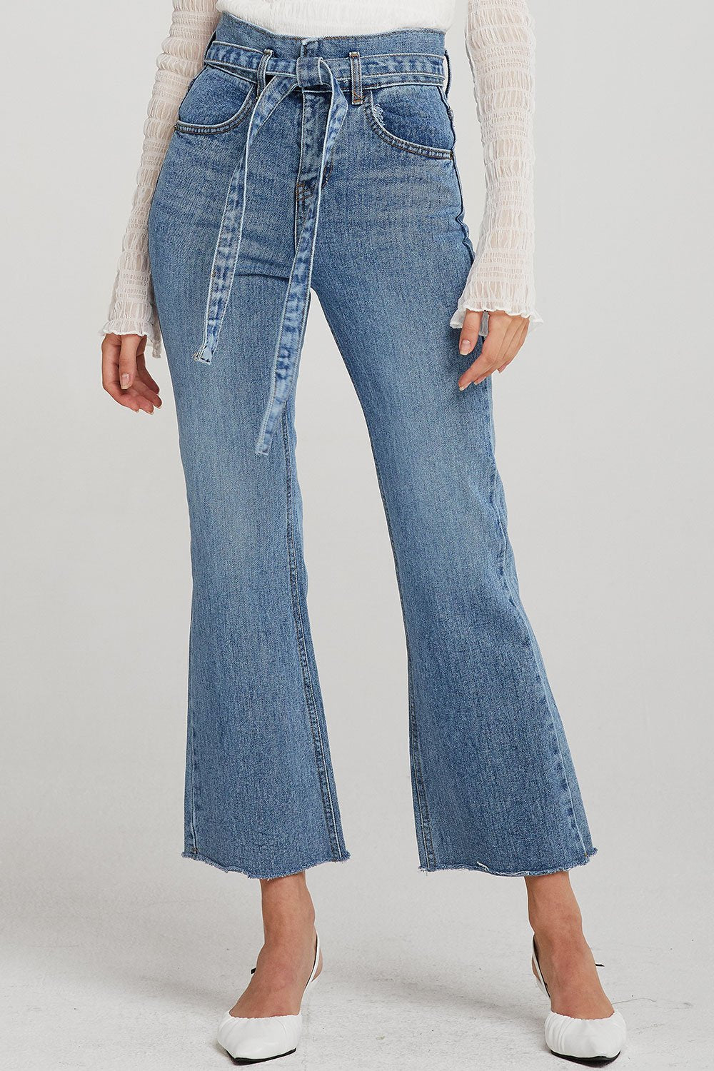 Makayla Bootcut Jeans w/Belt