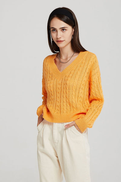 Ariel Cable-Knit Cropped Jumper