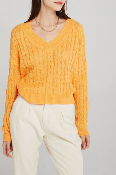 Ariel Cable-Knit Cropped Jumper