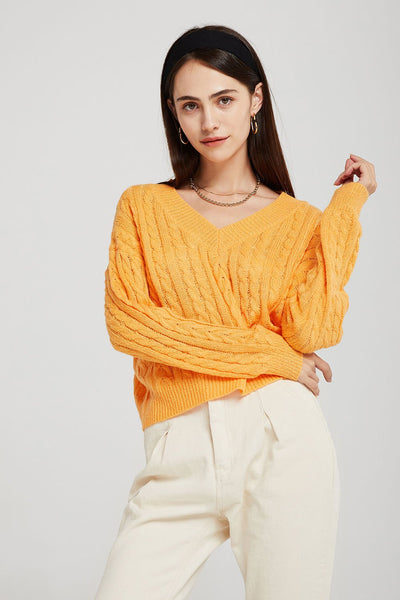 Ariel Cable-Knit Cropped Jumper