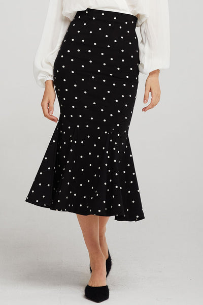 Remi Polka Dot Mermaid Skirt