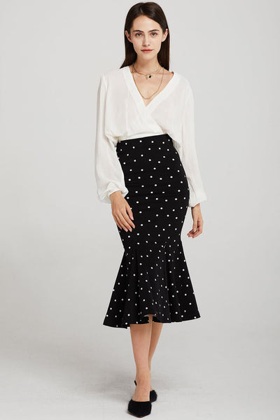 Remi Polka Dot Mermaid Skirt