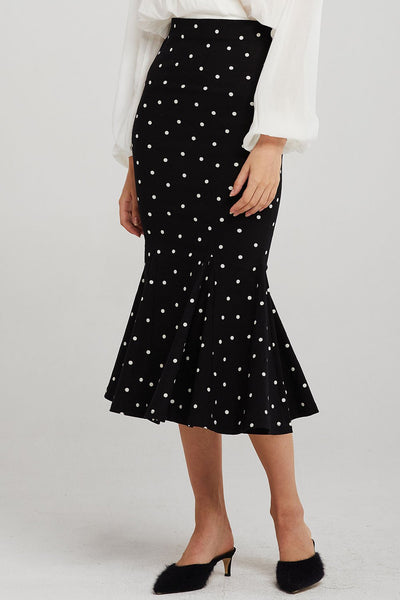 Remi Polka Dot Mermaid Skirt