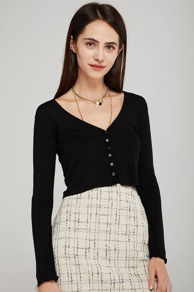 Clara Slim Fit Cropped Cardigan