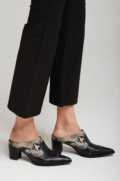 Western Heeled Mules