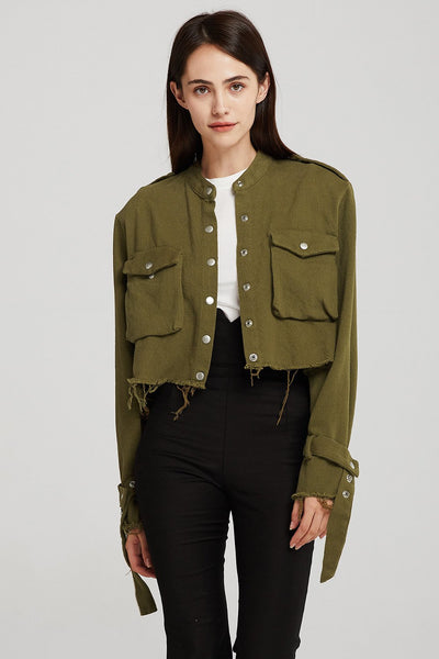 Valentina Cropped Cargo Jacket