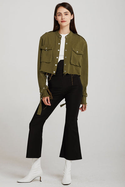 Valentina Cropped Cargo Jacket