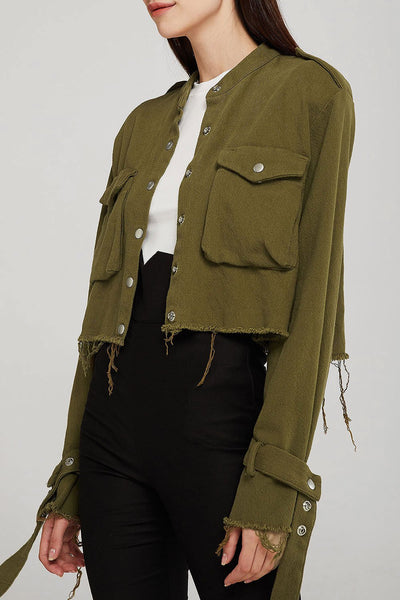 Valentina Cropped Cargo Jacket