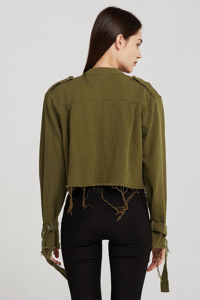 Valentina Cropped Cargo Jacket