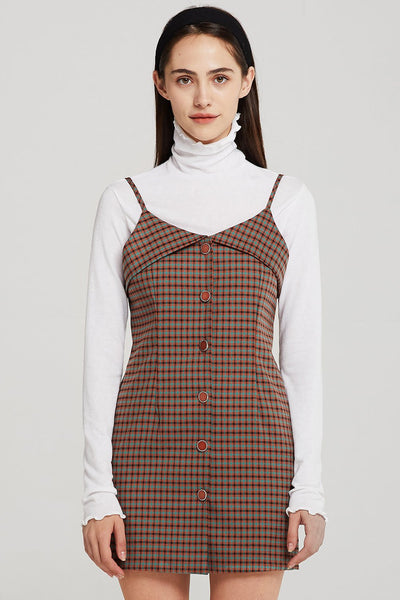 Allison Cami Dress in Check