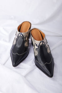 Western Heeled Mules