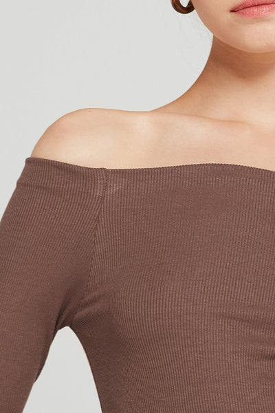 Jade Off-the-Shoulder Knit Top